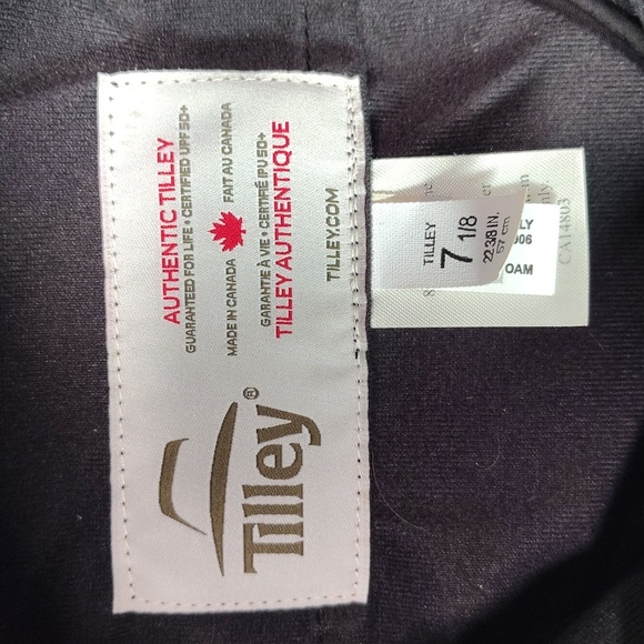 Tilley Uptown Fedora Hat Size 7 1/4 Gray Repellent Tuck Fleece Ear Flap TW107 - Picture 8 of 10